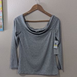 Cowl neck long sleeve